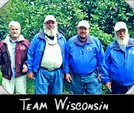Team Wisconsin - Greeter Tom Mathea, Les Toth, Paul Meshak, Darrell Fritz