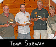 Nemo's Subway - Grant Johnson, Chad Levendowski, Butch Levendowski, Greeter Donna Rickman