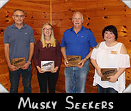 Musky Seekers -  Victor Olchowka, Taylor Miller, John Maurin, Greeter Sarah Palermo