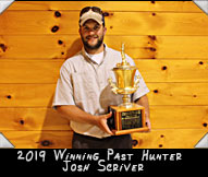 2019 Winning Past Hunter Josh Scriver