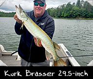 Past Hunter Kurt Brasser landed this fine 29.5-inch specimen while being guided by Isaac Laube