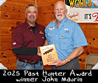 2025 Past Hunter Award winner John Maurin shown here with guide Tim Cerny